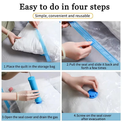 Vacuum Sealing Bags - Compress & Organize Clothes & Bedding
