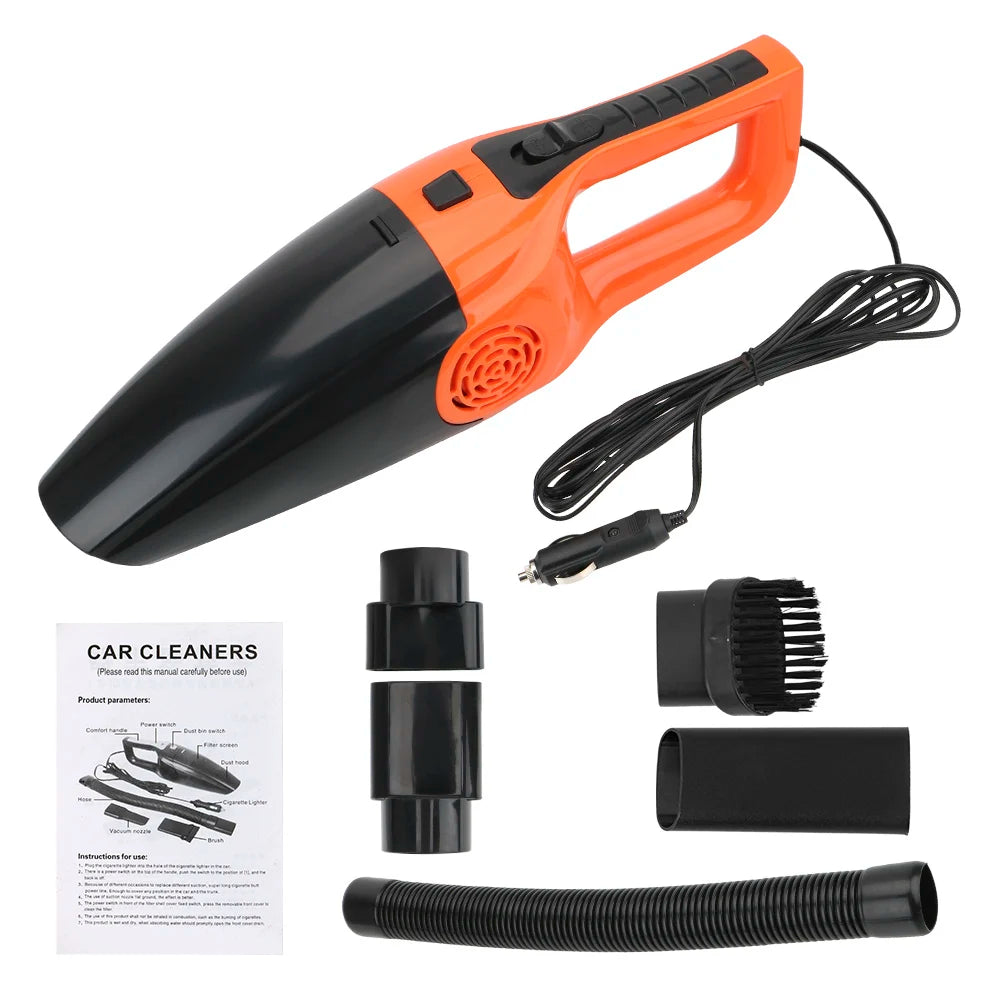 Car Vacuum 12V 120W Wet/Dry Dual-Use Handheld Cleaner